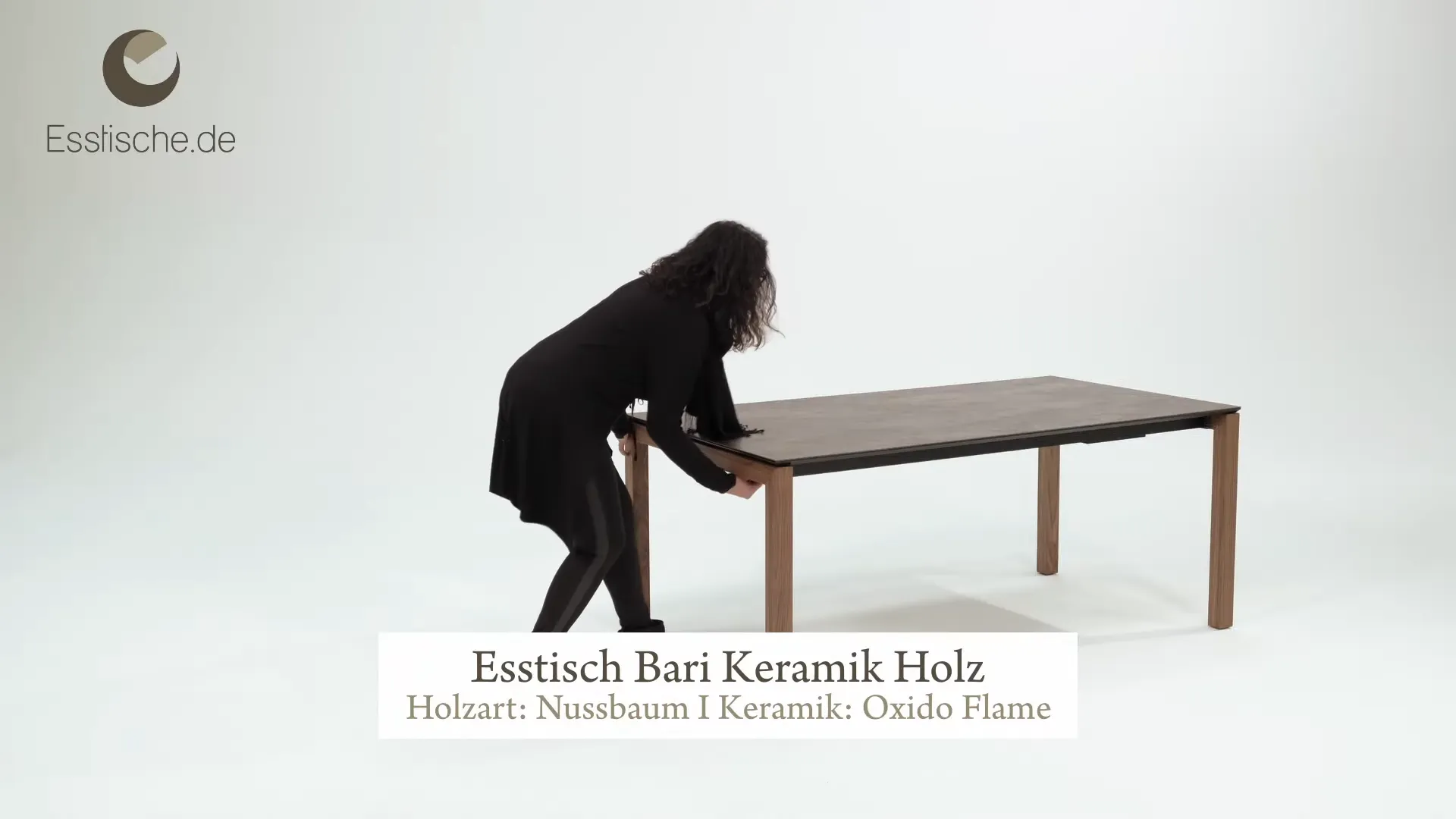 Keramiktisch ausziehen - Esstisch Bari Keramik